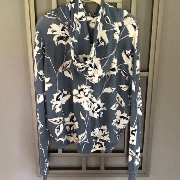Abercrombie & Fitch Super soft flower hoodie beach y Hawaiian style size L cropp - Picture 4 of 4